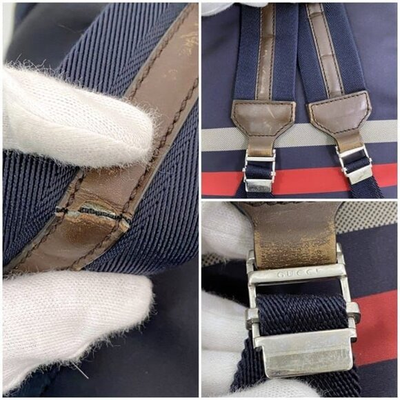 Gucci Backpack Navy Gray Diamante main image 10